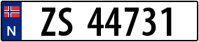 Truck License Plate